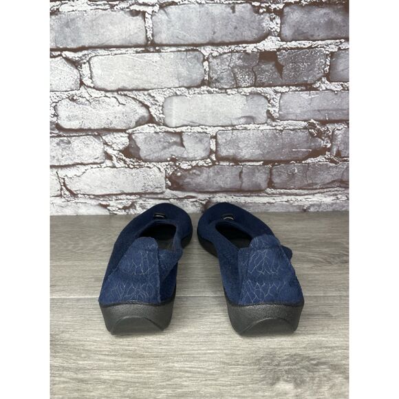 Arcopedico Blue Fabric Drawstring Comfort Slip On Shoes Women’s Sz 39EU/8.5M US - Picture 5 of 16